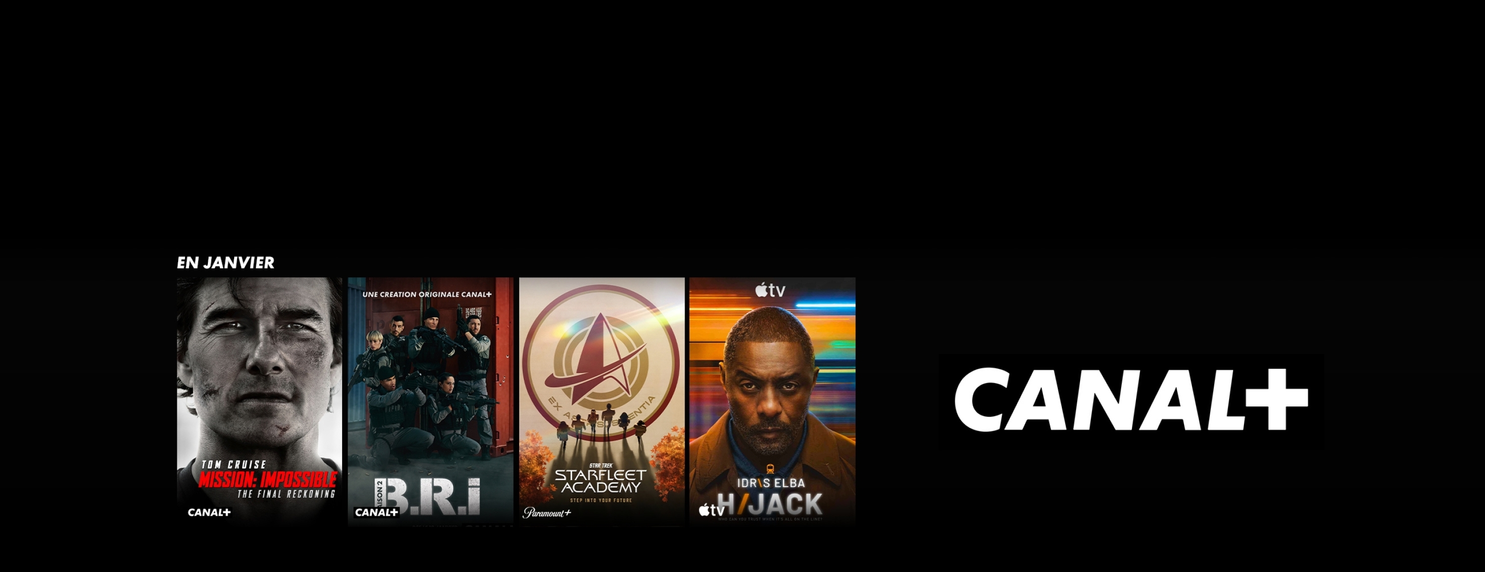Mission : Impossible The Final Reckoning, B.R.I saison 2, Star Trek : Starfleet Academy et Hijack saison 2 disponibles en janvier sur CANAL+