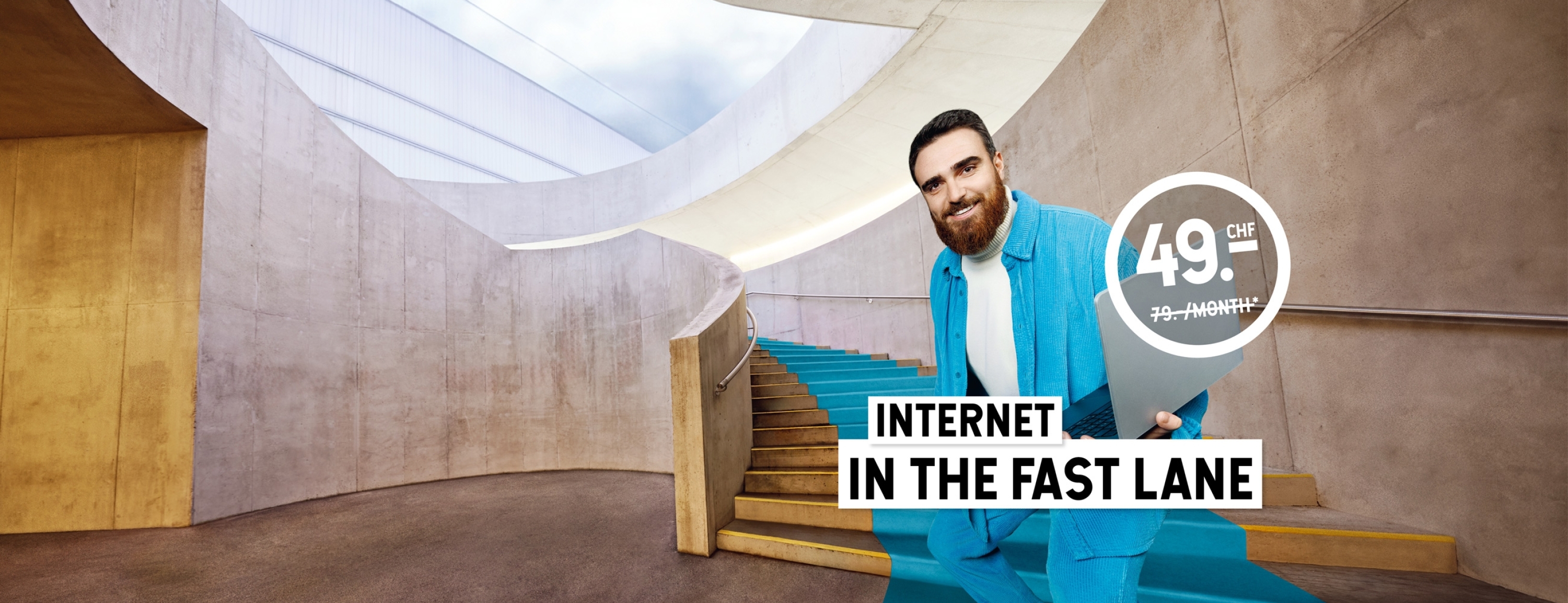 Max Speed Internet for CHF 49.- at bli bla blo. > Offer valid from March 2 to April 20, 2026.