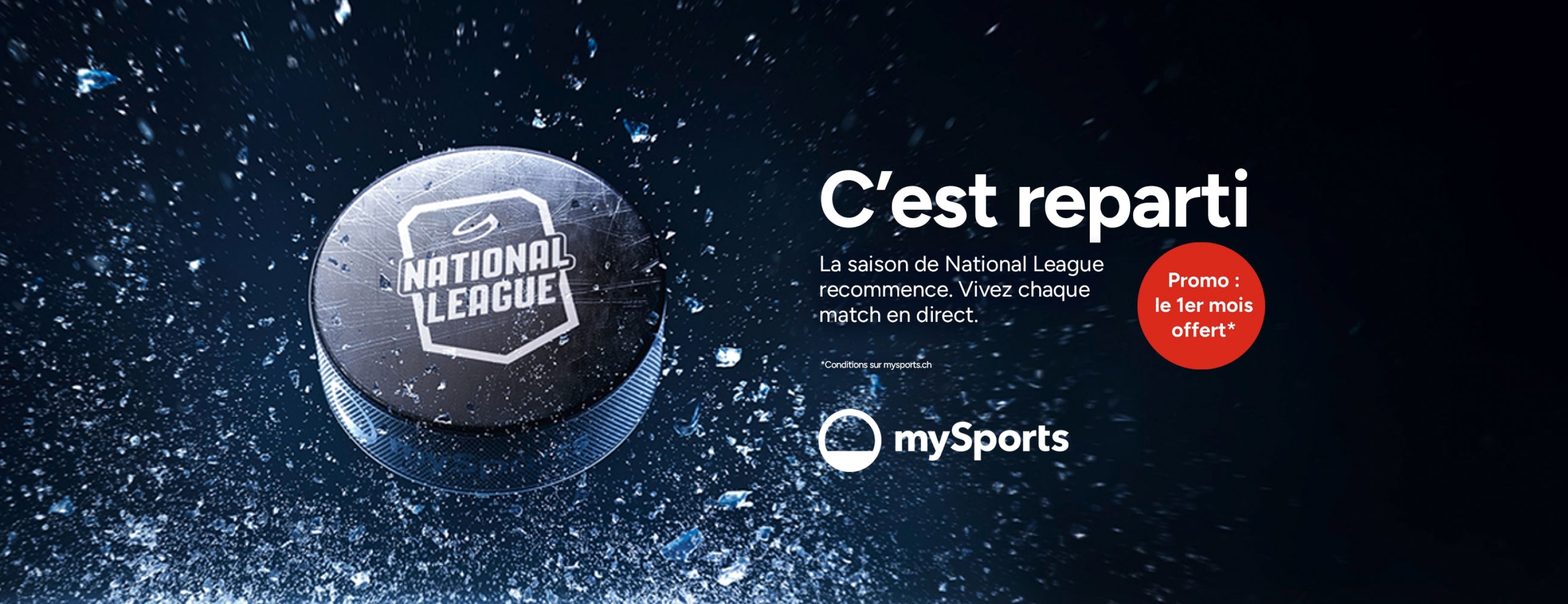 Promotion mySports - le 1er mois offert